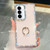 Samsung Galaxy S26 Rhinestone Glitter TPU Ring Holder Anti-fall Phone Case - Light Pink