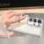 Samsung Galaxy S26 Rhinestone Glitter TPU Ring Holder Anti-fall Phone Case - White