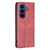 Samsung Galaxy S26 Rhombus Texture Magnetic Leather Phone Case - Red