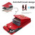 Samsung Galaxy S26 Ring Holder RFID Card Slot Phone Case - Red