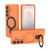 Samsung Galaxy S26 Ring Shield MagSafe TPU Phone Case with 360 Degree Rotating Holder - Orange