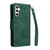 Samsung Galaxy S26 Rivet Buckle 9 Cards Three Fold Leather Phone Case - Green