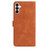 Samsung Galaxy S26 Rose Flower Embossing Pattern Leather Phone Case - Brown