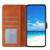 Samsung Galaxy S26 Rose Flower Embossing Pattern Leather Phone Case - Brown