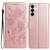 Samsung Galaxy S26 Rose Flower Embossing Pattern Leather Phone Case - Rose Gold