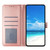 Samsung Galaxy S26 Rose Flower Embossing Pattern Leather Phone Case - Rose Gold