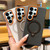 Samsung Galaxy S26 Rotating Holder PC + TPU Vegan Leather Magnetic Phone Case - Black