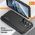 Samsung Galaxy S26 Rugged PC Hybrid Silicone Phone Case with Holder - Black