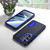 Samsung Galaxy S26 Rugged PC Hybrid Silicone Phone Case with Holder - Dark Blue+Royal Blue