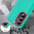 Samsung Galaxy S26 Rugged PC Hybrid Silicone Phone Case with Holder - Light Green+Rose Red