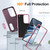 Samsung Galaxy S26 Rugged PC Hybrid Silicone Phone Case with Holder - Purple+Pink