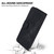 Samsung Galaxy S26 Seven-shaped Embossed Leather Phone Case - Black