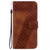 Samsung Galaxy S26 Seven-shaped Embossed Leather Phone Case - Brown