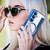 Samsung Galaxy S26 Shield MagSafe RFID Anti-theft Rhombus Leather Phone Case - Dark Blue
