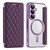 Samsung Galaxy S26 Shield MagSafe RFID Anti-theft Rhombus Leather Phone Case - Purple