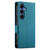 Samsung Galaxy S26 Side Buckle Magnetic Frosted Leather Phone Case - Blue