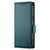 Samsung Galaxy S26 Side Buckle Magnetic Frosted Leather Phone Case - Dark Green