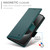 Samsung Galaxy S26 Side Buckle Magnetic Frosted Leather Phone Case - Dark Green
