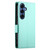 Samsung Galaxy S26 Side Buckle Magnetic Frosted Leather Phone Case - Mint Green