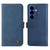Samsung Galaxy S26 Skin Feel Life Tree Metal Button Leather Phone Case - Blue