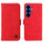 Samsung Galaxy S26 Skin Feel Life Tree Metal Button Leather Phone Case - Red