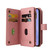 Samsung Galaxy S26 Skin Feel Multi Card Slots Zipper Wallet Leather Phone Case - Pink