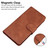 Samsung Galaxy S26 Skin Feel Pure Color Flip Leather Phone Case - Brown