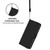 Samsung Galaxy S26 Skin Feel Solid Color Leather Phone Case with Lanyard - Black