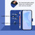 Samsung Galaxy S26 Skin Feel Solid Color Leather Phone Case with Lanyard - Dark Blue