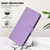 Samsung Galaxy S26 Skin Feel Solid Color Leather Phone Case with Lanyard - Lavender Purple
