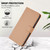 Samsung Galaxy S26 Skin Feel Solid Color Leather Phone Case with Lanyard - Nude