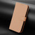 Samsung Galaxy S26 Skin Feel Solid Color Leather Phone Case with Lanyard - Nude