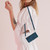Samsung Galaxy S26 Skin Feel Stripe Pattern Leather Phone Case with Lanyard - Blue