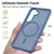 Samsung Galaxy S26 Skin Feel TPU Hybrid PC MagSafe Phone Case - Blue