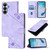 Samsung Galaxy S26 Skin-feel Embossed Leather Phone Case - Light Purple