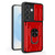 Samsung Galaxy S26 Sliding Camshield TPU+PC Phone Case with Card Slot - Red