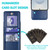 Samsung Galaxy S26 Solid Color Card Slots Bracket PU Phone Case - Blue