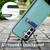 Samsung Galaxy S26 Solid Color Card Slots Bracket PU Phone Case - Mint Green