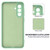 Samsung Galaxy S26 Solid Color Liquid Silicone Dropproof Full Coverage Phone Case - Green