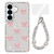 Samsung Galaxy S26 Sparkling IMD Colorful Bow Phone Case with Bracelet - Glitter Transparent