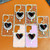 Samsung Galaxy S26 Sparkling IMD Heart-Shaped Mirror Magnetic Phone Case with Bracelet - Love Transparent