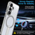 Samsung Galaxy S26 Star Shine Series TPU + PC MagSafe Phone Case with Fold Holder - Grey