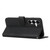 Samsung Galaxy S26 Stitching Calf Texture Buckle Leather Phone Case - Black