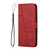 Samsung Galaxy S26 Stitching Calf Texture Buckle Leather Phone Case - Red