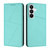 Samsung Galaxy S26 Strong Magnetic Frosted Flip Leather Phone Case - Light Blue