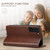 Samsung Galaxy S26 Suteni Calf Texture Horizontal Flip Leather Phone Case - Brown