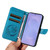 Samsung Galaxy S26 Swallowtail Butterfly Embossed Leather Phone Case - Blue