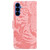 Samsung Galaxy S26 Tiger Embossing Pattern Flip Leather Phone Case - Pink