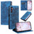 Samsung Galaxy S26 Totem Embossed Magnetic Leather Phone Case - Blue