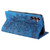 Samsung Galaxy S26 Totem Embossed Magnetic Leather Phone Case - Blue